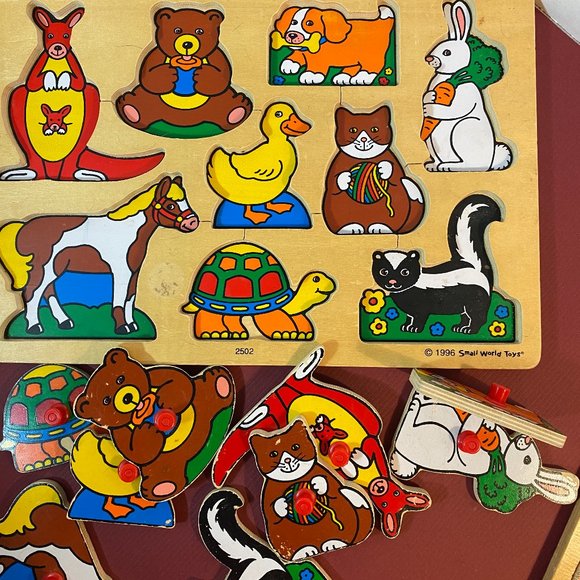 5 Motor Skills Learning Toys Bundle with Vintage Puzzles - Picture 6 of 12